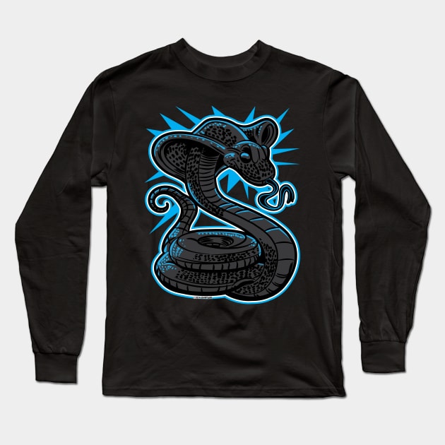 Black Cobra Strike Long Sleeve T-Shirt by eShirtLabs